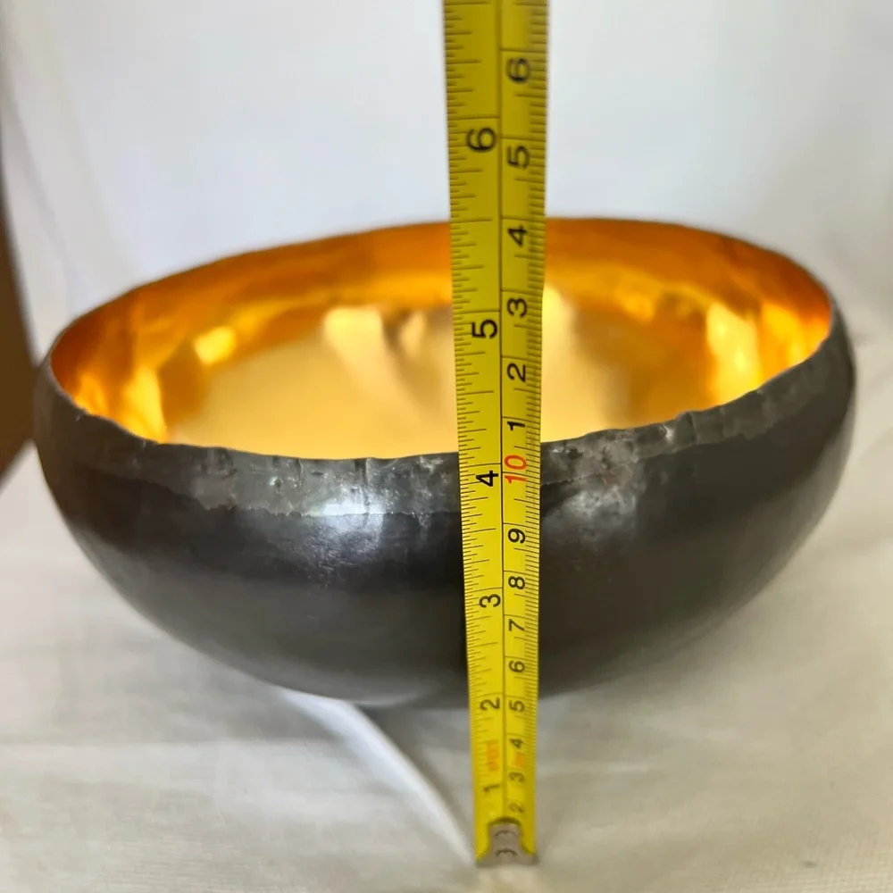 Michael Aram Brass Black & Gold Sona bowl approx  8